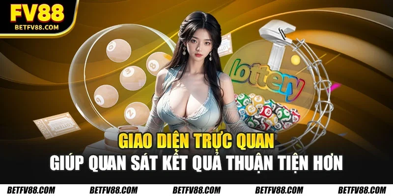 Xổ Số FV88 - Trải Nghiệm Giải Trí Đổi Thưởng Hấp Dẫn 2 Giao diện trực quan giúp quan sát kết quả thuận tiện hơn